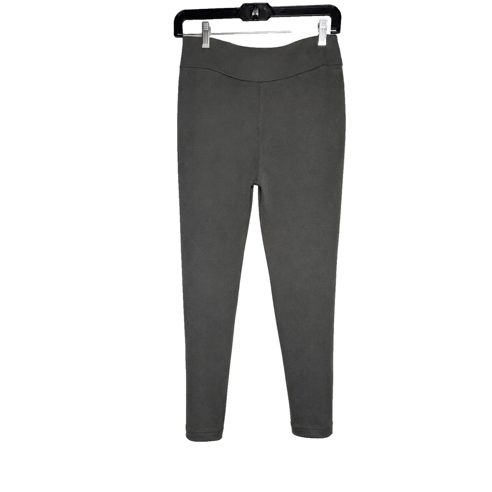 Counterparts M Olive Pull On Ankle Pants Gold Stud Career Classic Minimalist
